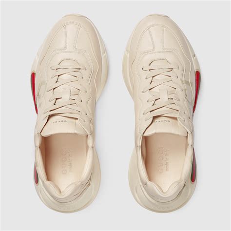 gucci rhyton leather top replica|gucci rhyton sneakers price.